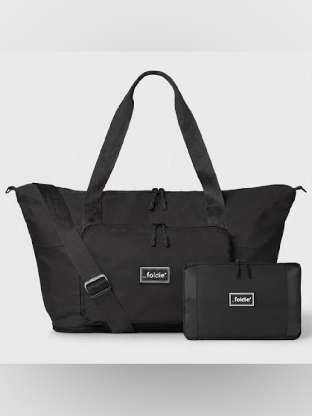 The Foldie Travel Bag Duffel Tote Black